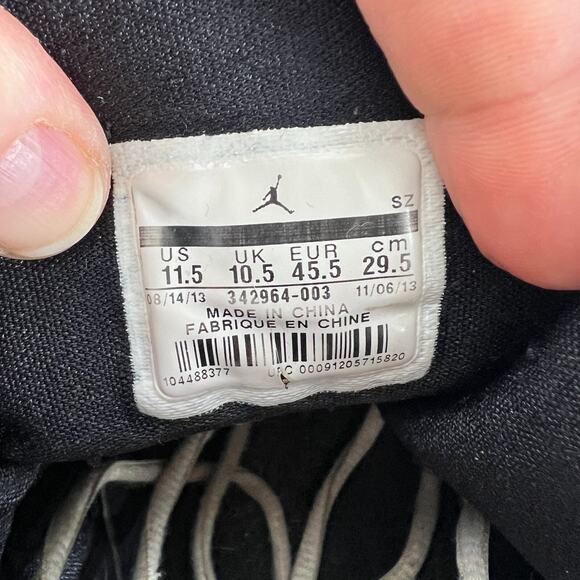 Air Jordan True Flight Sneaker Men's 11.5 Gray Logo Basketball Shoes 342964-003 - Picture 10 of 10